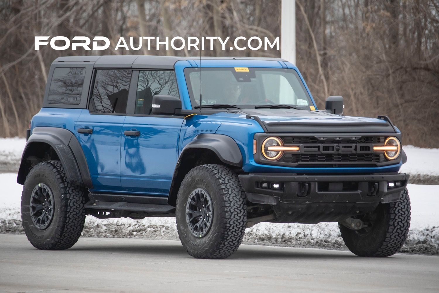 2022 Ford Bronco Raptor Velocity Blue Metallic Real World Photos